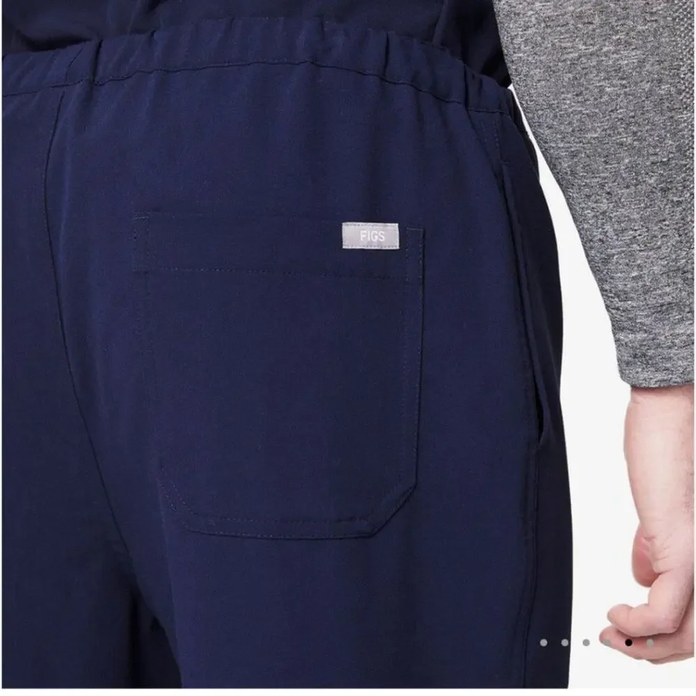 Figs Pisco™ Basic Scrub Pants in Navy Large Short
